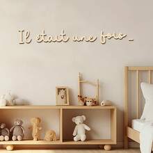 Once Upon A Time Sign Wooden Wall Sticker Wood Wall Stickers Wall Art Wood Lettering For Reading Nook Or Room Wall Decoration - Wood Wall Decor - View 4