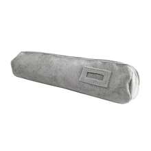 Bracelet Bangle Watch Roll Travel Pouch Jewelry Organizer, Black Gray Velvet Portable Zipper Pouch With Removable Roll Insert For Standard Size 12.5inch W X 2.8inch Diameter. (All Gray),Grey - 灰色 - 查看 9