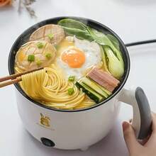 1-3 人多功能电锅、蒸锅和炊具、不粘锅，用于煎炸、炖煮、蒸煮、烹饪各种食物，如鸡肉、面条、米饭、汤、粥、包子、火锅、厨房用具 - 英規插(220-240V) - 查看 6