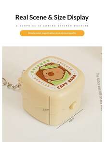 惊喜爆炸盒减压玩具钥匙扣，卡通迷你挤压式排气吊坠，创意女孩礼物，治愈系小礼物 - 彩色 - 查看 7