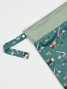 1 Túi đựng đồ khô ướt chống thấm nước có thể giặt được, dùng để đựng tã khi đi du lịch, xe đẩy, nhà trẻ, tã trẻ em, tập yoga, bãi biển, hồ bơi, đồ bơi ướt cho trẻ mới biết đi - Nhiều màu - Xem 3