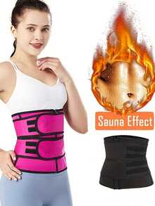 1pc,Women's Slimming Waist Trainer Belt, Adjustable Compression Shapewear For Gym, Running, And Daily Use - Multicolor - View 2