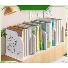 Bookshelf Desk-Top Student Bookcase Children's File & Document Organizer Rack Office Desk Storage Shelf, Minimalist Design