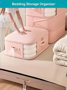 超大容量便携式压缩收纳袋，采用耐用尼龙材质，拉链封口，节省空间，适合收纳衣物、毯子、枕头、沙发垫和羽绒被。是卧室、客厅、搬家、节省空间和床底收纳的理想之选——提供4种尺寸可选。 - 彩色 - 查看 5