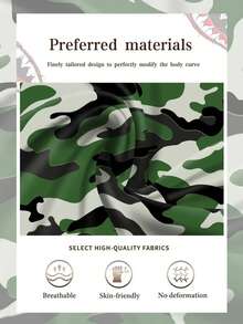 4pcs Men's Printed Soft Breathable Polyester Knit Fabric Elastic Waist Casual Boxer Briefs - Multicolor - View 8