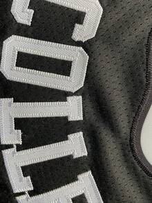 Men's Basketball Jersey 9 Black Embroidered Casual Sports Vest Round Neck Sleeveless Training Suit - Black - View 3