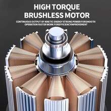 CYBOBAN 电动工具，20V 无刷冲击钻，13mm 无绳冲击手钻，双速调节，LED 照明灯，顺时针和逆时针旋转，不锈钢夹头，耐磨损，配备 4.0Ah 容量锂电池，高效工作，国际标准充电器，适用于家庭维修和庭院维护的常用工具，高品质产品，值得拥有。