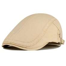 1pc LED Light Panel Newsboy Cap, Unisex Beret Hat, Men/Women Adjustable Beret, British Street Photography Artist Cap - A - View 10