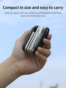 TOSUOD 16-In-1 Bicycle Multifunctional Tool Kit, Portable Bike Repair Tool Set Including Hex Wrench, Socket Wrench, Screwdriver, Tire Lever, Etc. - Multicolor - View 3