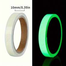 1 Roll Of Glow-In-The-Dark Adhesive Safety Tape - UV/Black Light Activated Neon Green, Durable Plastic, Suitable For Nighttime Visibility, Safety, Home Decor And Outdoor Safety, Glow-In-The-Dark Tape, Safety Tape, Elegant Appearance, Strong Adhesion - 1.18 Inch * 118.11 Inch - View 9