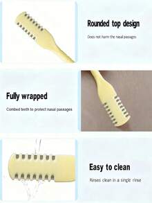 6支/4支/2支/1支装手动鼻毛修剪器，双头鼻毛刀，握感舒适，微精密刀片，温和去除鼻毛，无痛体验，易于清洁，可长期使用，适合居家、约会、拜访、招待会等各种场合。 - 彩色 - 查看 4