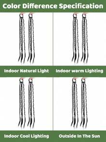 2pcs 18inch Synthetic Ponytail Hair Extensions, Y2K Cute And Cool Girl Braided Hair Extensions - Multicolor - View 8