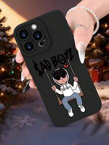 Funda de teléfono Sad Boyz diseño animado swing, suave TPU anti-golpes, para iPhone 14 Pro, estilo urbano juvenil Cubierta de teléfono de colores mixtos con estampado completo para 17 PRO MAX/17 AIR/15 ProMax/16 PROMAX/Galaxy S22/S23/S24/S23 Plus/S24 Ultra/S25/A15/A33/A23, cubierta de Halloween, estética de cubiertas, cubierta 2D plana, cubierta vintage, cubierta de collage, cubierta de moda, cubierta con flores, cubierta cool, cubierta adorable, diseño de impresión UV, seguidores de , amantes de la moda - Color mixto 1 - Ver 2