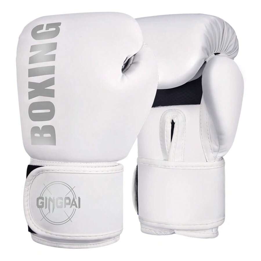 Boxing Gloves Professional Adult Sanda Muay Thai Fighting Gloves Men And Women Training Sandbag Fight - GP BOXING Bạc - Xem 1