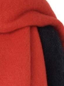 1pc Women New Fluffy Tassel Scarf, Warm & Comfortable Shawl, Windproof & Warm For Outdoor, Versatile For Daily Wear, Autumn/Winter For Dress - HM05-wine Red - View 3