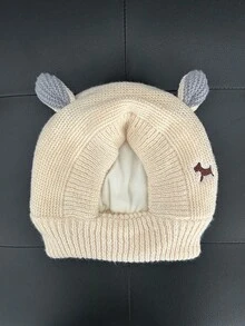 1pc Dog Knitted Hat, Noise Reduction Knitted Dog Hat, Warm Winter Hat For Dogs And Cats, Suitable For Medium To Large Pets, Winter Dog Warm Hat Quiet Dog Ears, Soft And Stretchy Polyester Spandex Blend, Noise Reduction And Comfortable Fit - Multicolor - View 11