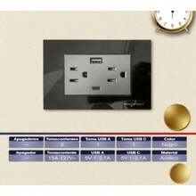 2-Contact+USB Plate Type AyCPLAZA LAS - Six-hole Flatbed + USB + Type-c - View 4