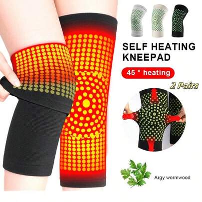 Mugwort Heating Knee Warmer Winter Thickened Knee Pads With Fragrance Soft And Comfortable Neutral Style