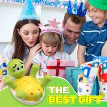 Turtle Bath Sprinkler Fountain Toy (18M+) - Rechargeable 5 Rings Pool/Bathtub Water Toy, Ideal Birthday/Christmas/Holiday /New Year /Halloween/ Easter Gift For Kids - Multicolor - View 4