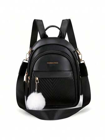 Ny trendig högkapacitets, exklusiv koreansk stil, avslappnad minimalistisk, lätt och mångsidig, rutig rem, justerbar axelväska för kvinnor, axelrem, ryggsäck, lämplig för resor, shopping, dejting, presenter till damer, tonåringar, högskolestudenter och kontorsanställda, lämplig för kontor, skola, arbete, affärer, pendling, utomhus, resor, picknick