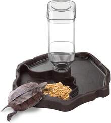 Pawfly Automatic Reptile Water Feeder, Tortoise Water Bottle, Turtle Food And Water Bowl, Water Dispenser For Snake Bearded Dragon Lizard And Chameleon - Round-shaped - View 7
