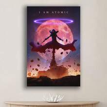 Framed  I Am Atomic Poster The Eminence In Shadow Canvas Painting Picture For Home Wall Decor  New Year, Christmas, Easter For Living Room, Bedroom, Kitchen,Restroom Decoration - Framed(框架) - 查看 5
