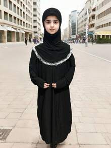 Stretchy And Comfortable Plum Blossom & Ditsy Floral Pattern Headwrap For Girls, Teens And Girl, Wide Hem Design Suitable For Daily Wear And Home Use - Pink - View 24