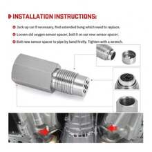 1pc Oxygen Sensor Adapter Car Check Engine Light Fix Catalytic Mesh Oxygen O2 Sensor Spacer Adapter Mini Catalytic Converter - Connector - View 9