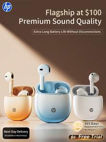 HP渐变色无线耳机，外观独特，音质卓越，支持5.3自动配对，续航长达30小时，轻巧便携，IPX4级防水，内置麦克风，兼容iPhone和安卓系统，是一款游戏耳机兼扬声器，也是节日和母亲节的理想礼物。 - 耳機 - 查看 2