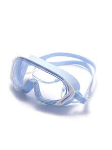 成人大框泳镜 - 防雾、防紫外线、防水、180°广角男女通用泳镜，适用于泳池和开放水域