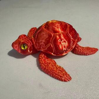 3D Printed Sea Turtle Small Turtle Joint Movable Ornaments Toy Creative Toy Model