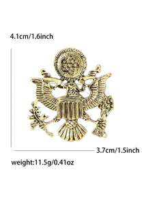 Broches de Lujo Bandera Americana, Halcón y Dama Libertad - Pines de Elementos de EE. UU. para Mujeres Unisex Accesorios de Banquete/ Regalos de Insignias para Fiestas de Amigos - elementos americanos - Ver 6