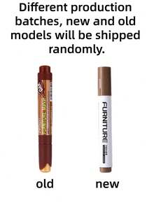 1pc Furniture Repair Marker Pen, Suitable For Wood Cabinet, Floor Repair And Filler Stick, Scratch Repair Kit, Repair Paint Pen, Composite Material Repair