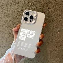 Funda de Teléfono: 1 Corintios 6:12 Cita Cristiana Funda Estética para iPhone 16 11 15 14 13 12 Pro Max Plus Funda Negra y Plateada a Prueba de Golpes Regalos Cristianos para Mujeres y Hombres - mezcla de colores - Ver 4