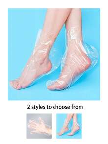 一次性足膜、一次性手膜、透明塑料足膜、防水护理干燥、皲裂和冻伤的手部用品、保湿去角质手膜