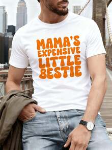 Mama's Bestie Plus Size Grafik-T-Shirt, Premium-Stoff, lässig, bequem, strapazierfähig, einzigartiger Grafikdruck