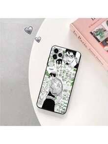 Funda Mate para Teléfono Compatible con 16 Plus 15 14 13 12 11 Pro Max Mini 7 8 XR 16Pro XSMax Dr. STONE Anime Negra Suave, Funda compatible con funda  17 pro max, funda  17 pro, funda  17, funda  16, funda  16 pro max, funda  15 - UUAZA03 - Ver 13