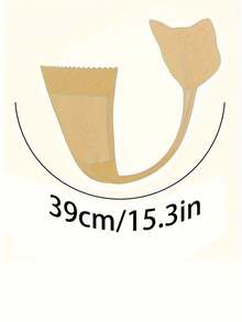 1pc Women's C-String Thong Underwear --Shaped Strapless V-String Panty With Adhesive Backing, Medium-Elastic Fit, Discreet Plain Color & Elegant Wear (No-Wash Care) - màu đen - Xem 9