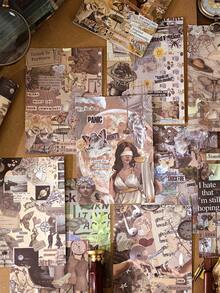 MOCARD 30 piezas/paquete Papel de collage de revista vintage para scrapbooking, materiales decorativos DIY sin adhesivo, regalo para fiestas, suministros de scrapbooking hechos a mano, papelería de corte personalizada para la escuela y planificación creativa