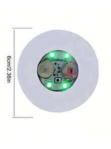 10pcs LED Luminous Coasters, Cup Decorative Atmosphere Lights, For Bar, Restaurant, Party, Birthday Gathering Decoration, Events And Party Decoration, Wedding Decoration, Can Be Used As Holiday Gift, Birthday Gift, Housewarming Gift, Wedding Season Gift - 發光杯墊 - 查看 2