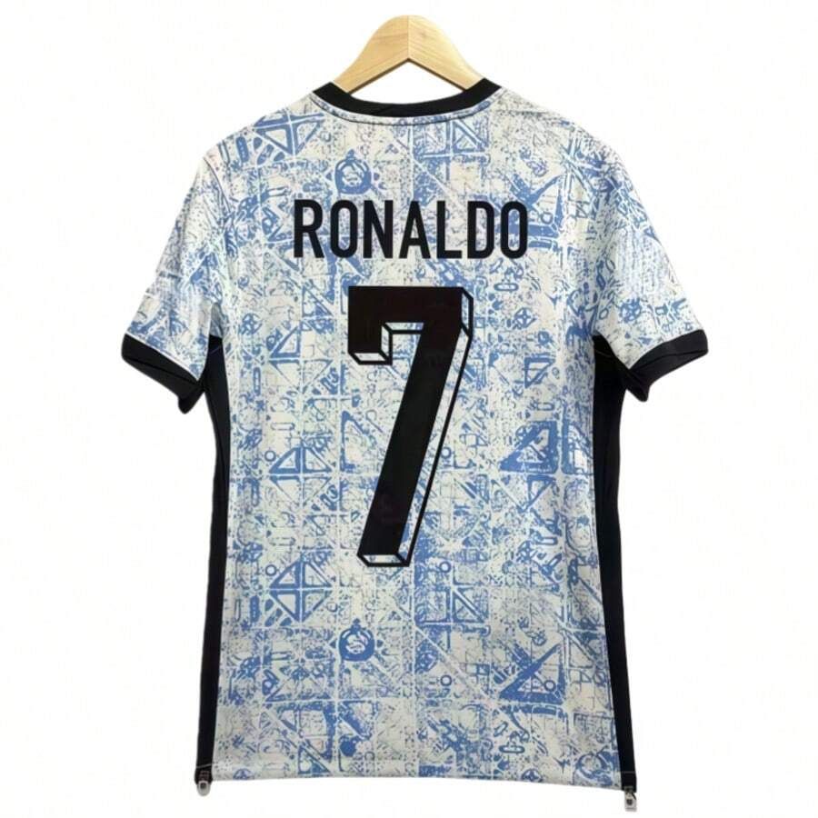 24-25 Season Footbal White And Blue/Ronaldo/NO.7/Home And Away / FanEdition /Football Kit - 藍色 - 查看 1