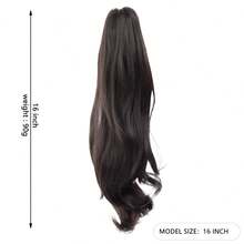 Autumn Winter Braided Curly Claw Clip Wig - High Ponytail Friendly, Easy Daily Wear - Multicolor - View 13