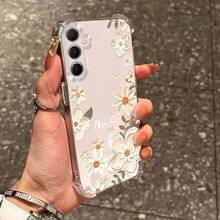 Funda de Teléfono Transparente con Pintura al Óleo de Flor Blanca Adecuada para OPPO A3X A16 A17 A35 A36 A38 A54 A57 A58 A74 A78 A79 Funda Protectora Suave Adecuada para OPPO Reno11Pro Reno11F Reno12F Reno12Pro Cobertura Completa Función de Protección Anticolisión en las Cuatro Esquinas Adecuada para Novia, Novio, Amigo - Colores mixtos - Ver 7