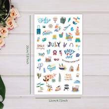 12pcs/Set Monthly Planner Stickers, Colorful Holiday Seasonal Stickers For Calendar, Diary, Gifts - Monthly Celebration Stickers - 12 Holiday Monthly Planning Stickers - View 7