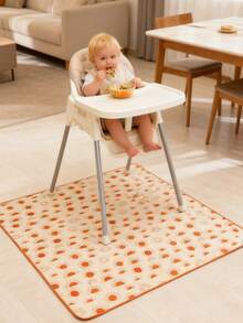 1pc Washable Portable Picnic Mat And Tablecloth, Baby Splash Mat, Suitable For High Chair/Arts & Crafts Activities - Multicolor - View 5