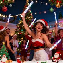 119/56 Pcs Foam Glow Sticks,White  Glow Sticks, Party Foam Glow Sticks With Three Flashing Modes. They Are Perfect Party Favors For Weddings, Outdoor Activities,Dances, Concerts, Halloween And Christmas(White) - 銀白色 - 查看 6