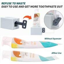 2个装牙膏挤压器 懒人牙膏挤压器 创意手动牙膏挤压器 牙膏夹 浴室用品 - 彩色 - 查看 9
