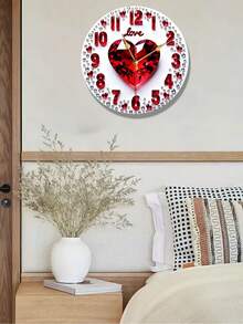 1pc Modern Marble Pattern Luxury Wooden Wall Clock - Black, Gold And Gray Marble Texture, Paired With Gold Hands - Battery Powered (AA Batteries Not Included) - Elegant Home Decor For Living Room, Bedroom, Office, Kitchen - Housewarming, Wedding, Anniversary Gift - Durable Glass Material, Can Be Used As Wall Decor Or Office Clock - Multicolor - View 7