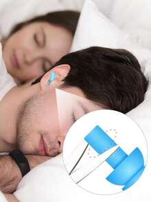 6个装降噪耳塞，圣诞树造型耳塞，睡眠工作硅胶防水耳塞，隔音耳塞，耳部保护工具 - 彩色 - 查看 4