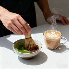 二合一抹茶咖啡研磨器，日式竹制抹茶搅拌器，茶道工具